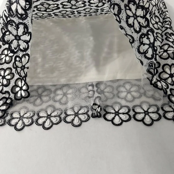 Julia Jordan Daisy Dress/Black & White/Sleeveless/Lined/Sheath/Elegant/Sz 6 - Picture 6 of 11